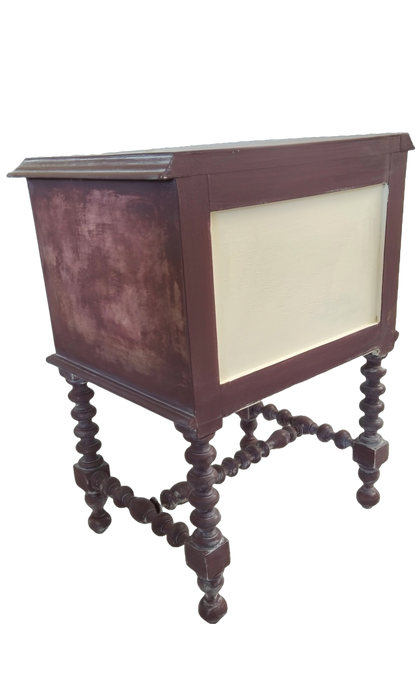 Mesa de Cabeceira Vintage Reciclada Malva